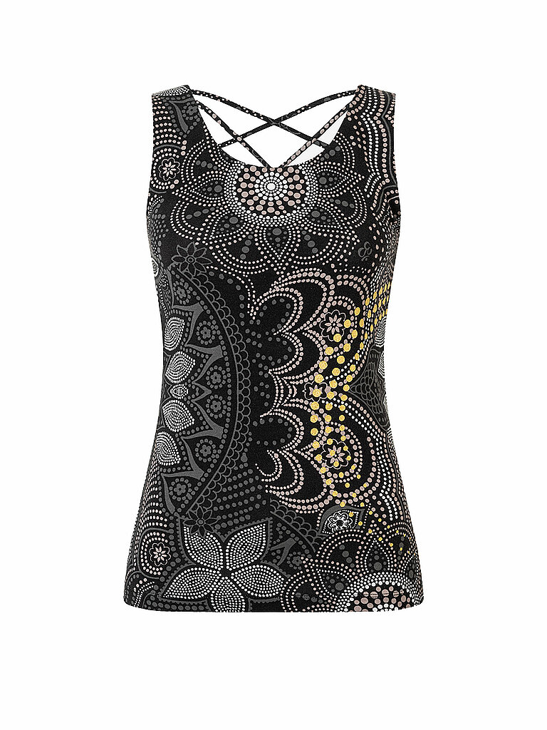 THE SPIRIT OF OM Damen Yogatank Maui schwarz | S