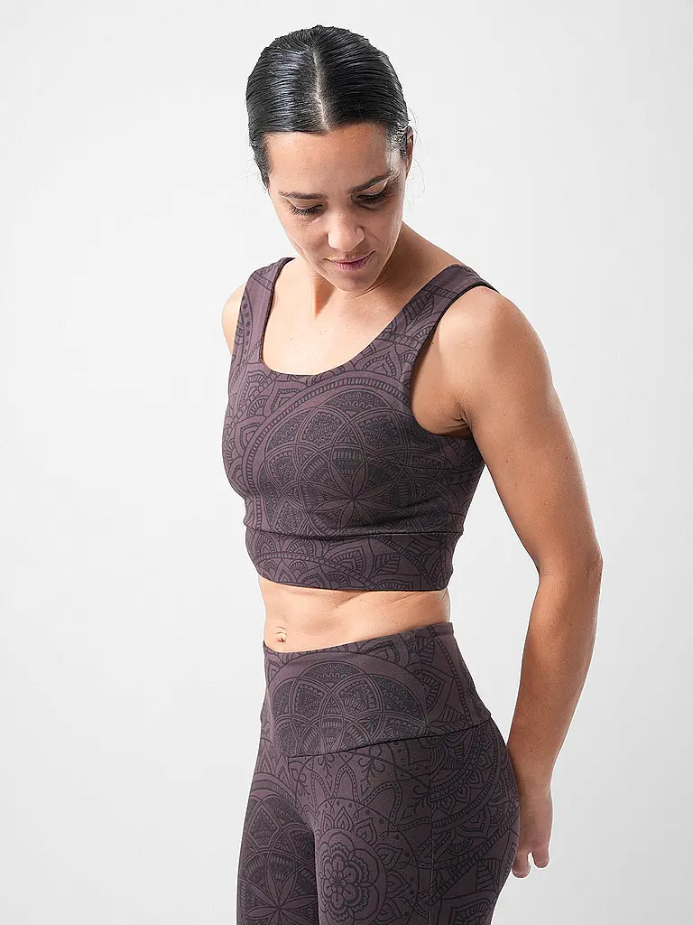 THE SPIRIT OF OM | Damen Sport-BH Hatha Guna | braun