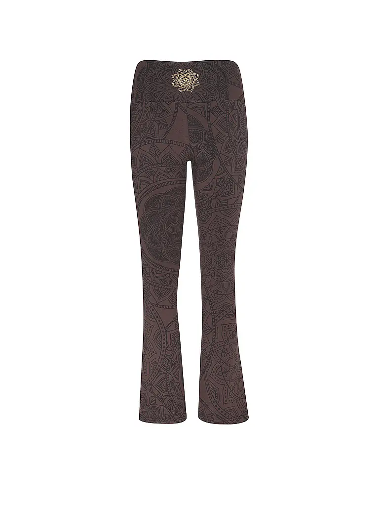 THE SPIRIT OF OM | Damen Yoga Hose Guna | Braun