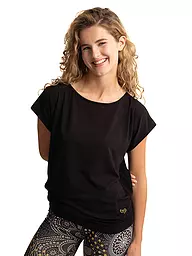 THE SPIRIT OF OM | Damen Yogashirt Jangama | schwarz
