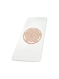THE SPIRIT OF OM | Yogamatte Lebensblume Design gefüllt | creme