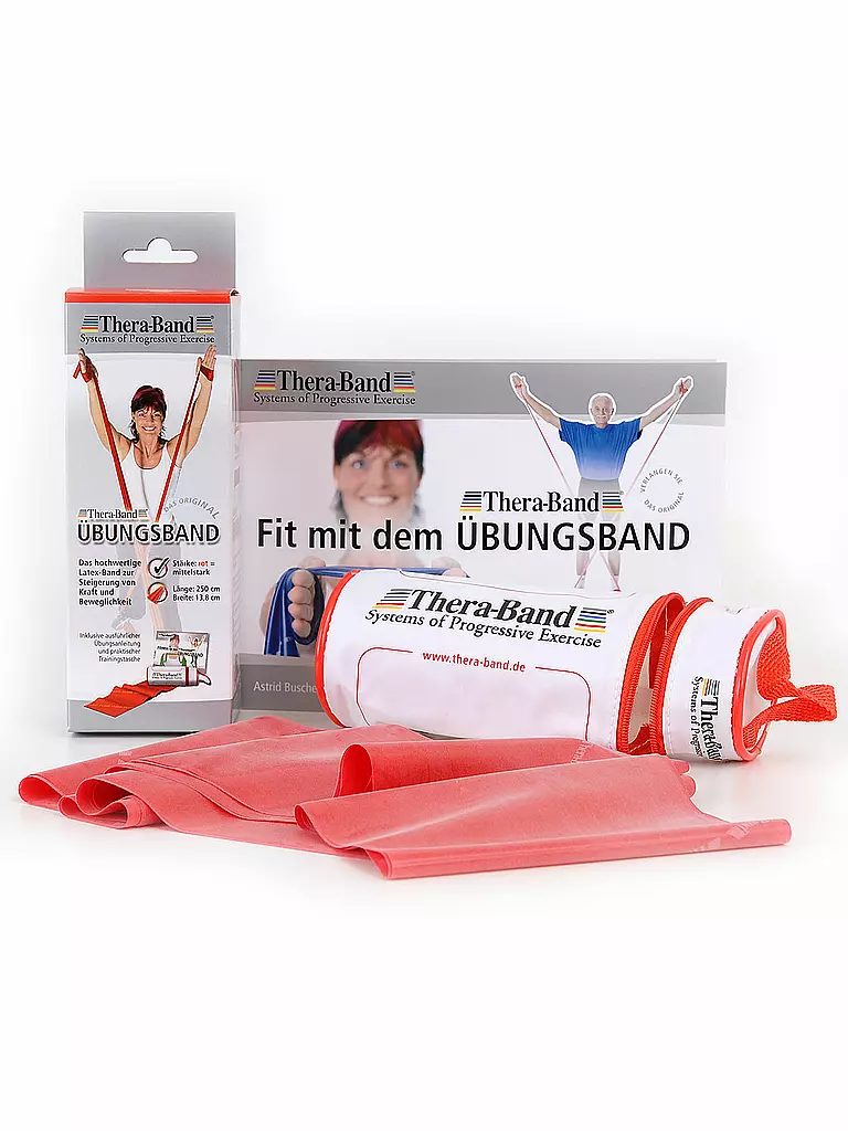 THERA-BAND | Thera-Band mit Zipbox 2.5m mittelstark | rot