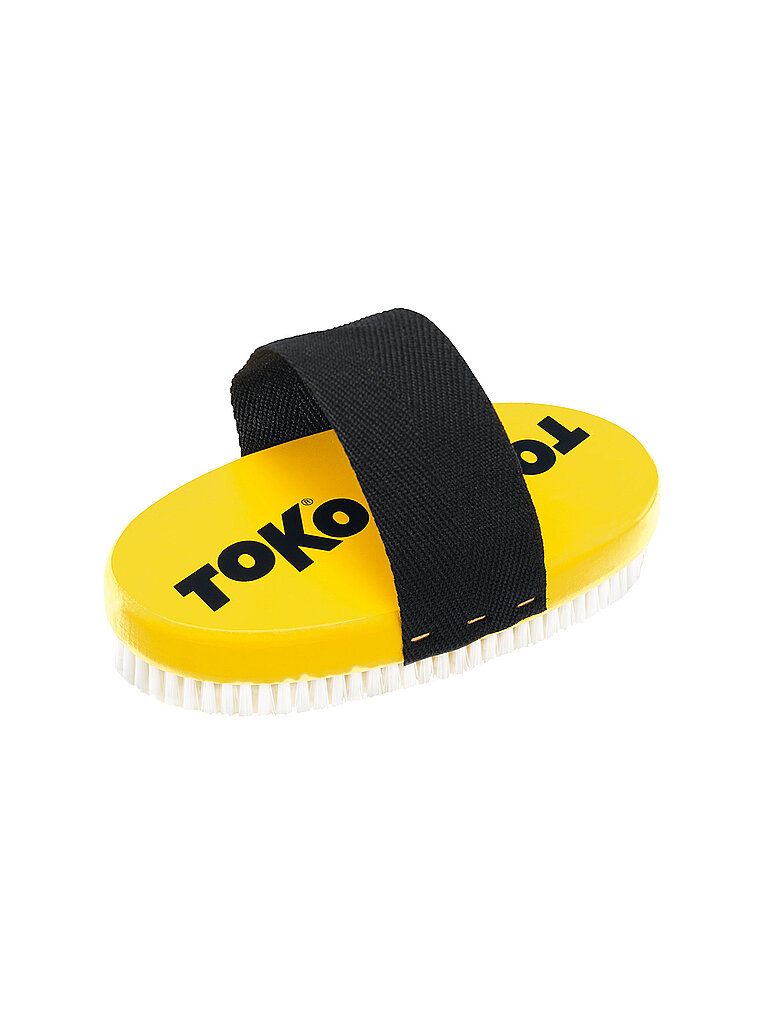 Base Brush oval Nylon with strap gelb B