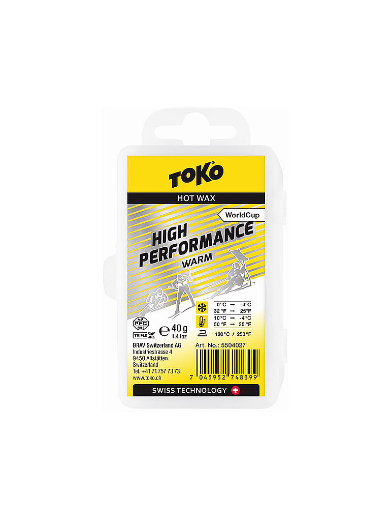 Skiwachs Worldcup High Performance Hot Wax warm keine Farbe B