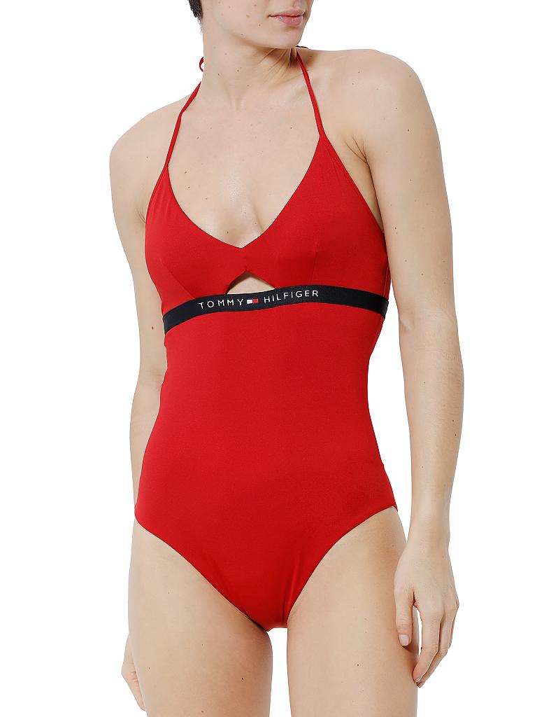 TOMMY HILFIGER | Damen Badeanzug | rot