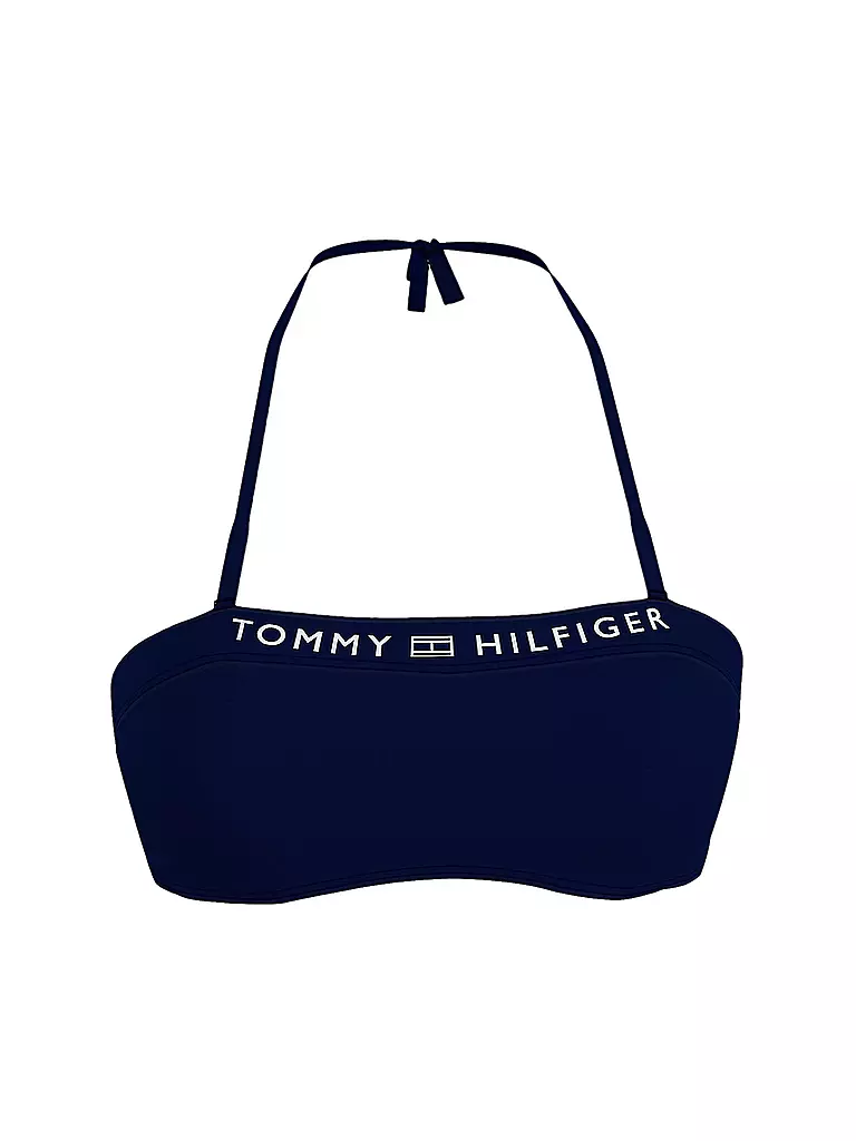 TOMMY HILFIGER | Damen Bikinioberteil Bandeau | blau