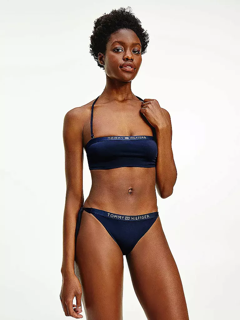 TOMMY HILFIGER | Damen Bikinioberteil Bandeau | blau