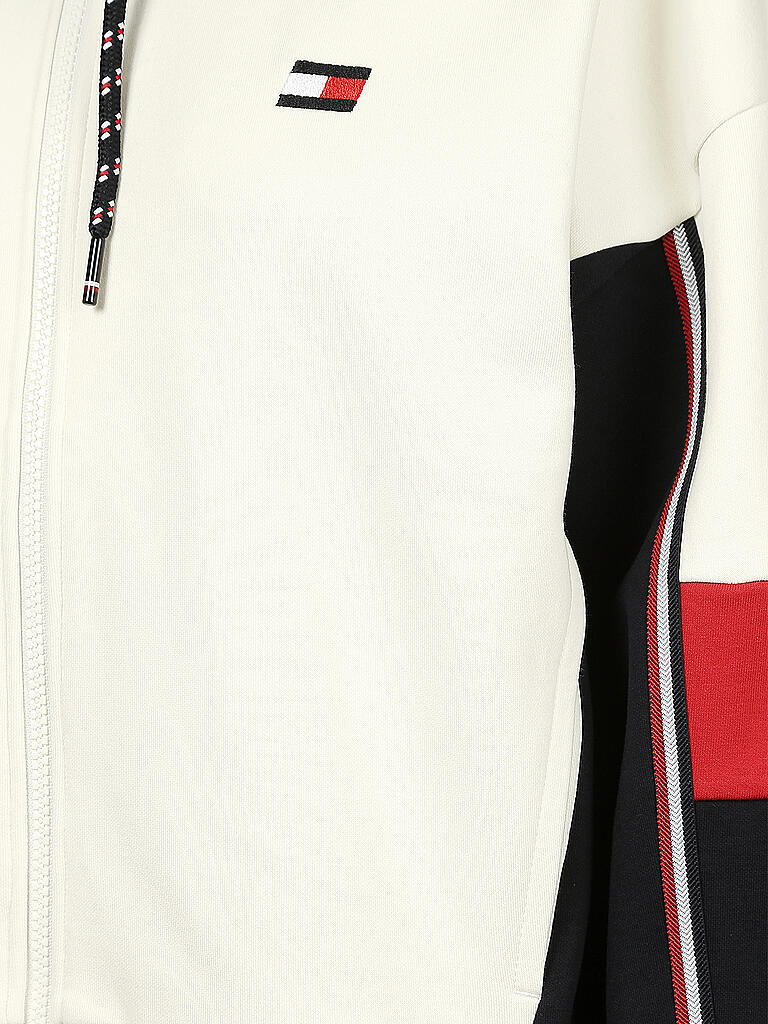 TOMMY SPORT | Damen Hoodie Colorblock | weiß