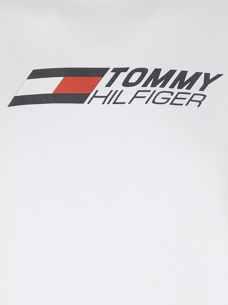 TOMMY SPORT | Herren Hoodie Logo | weiß