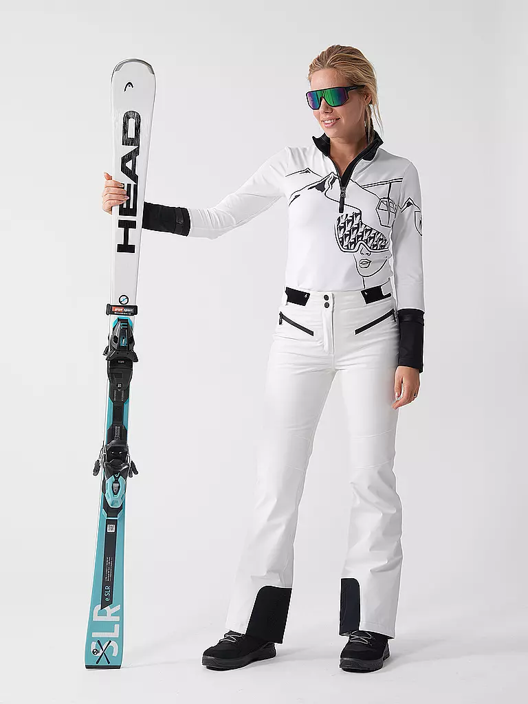 TONI SAILER | Damen Unterzieh Zipshirt Amie Gondola | weiss