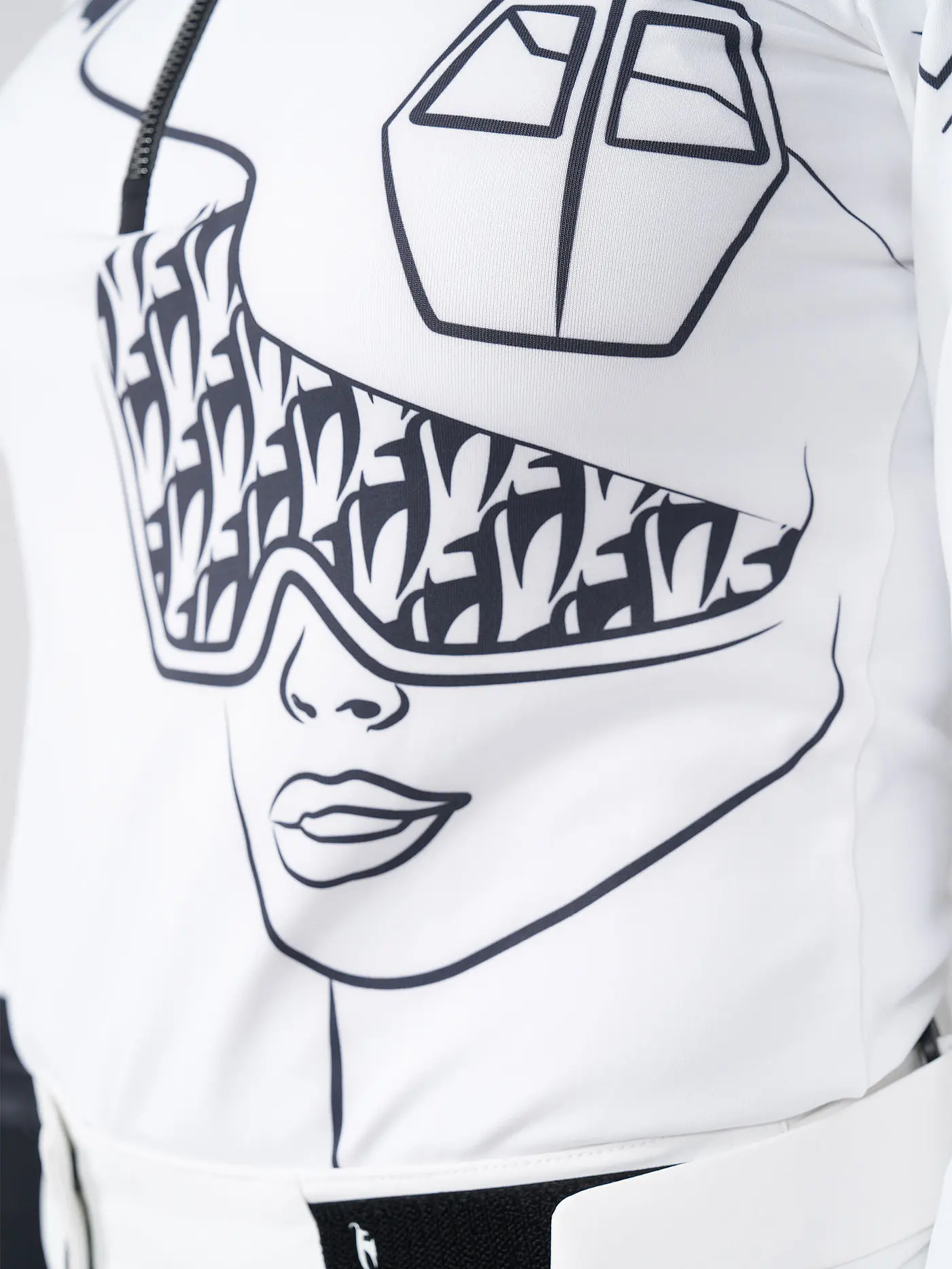 TONI SAILER | Damen Unterzieh Zipshirt Amie Gondola | weiss
