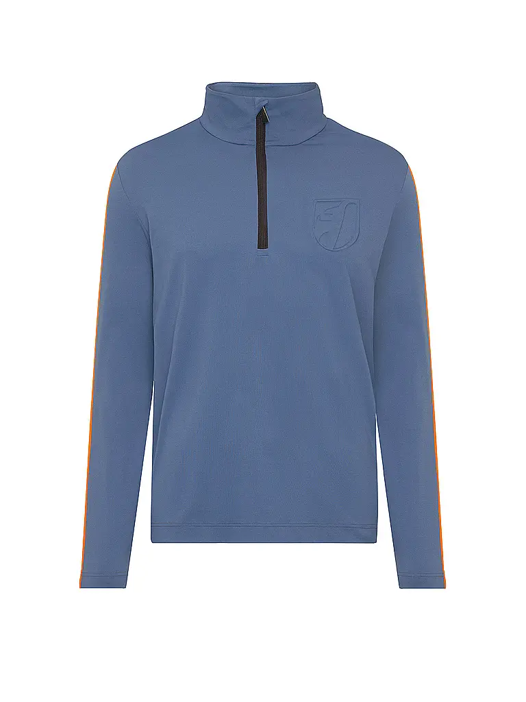 TONI SAILER | Herren Unterzieh Zipshirt Giorgio | blau
