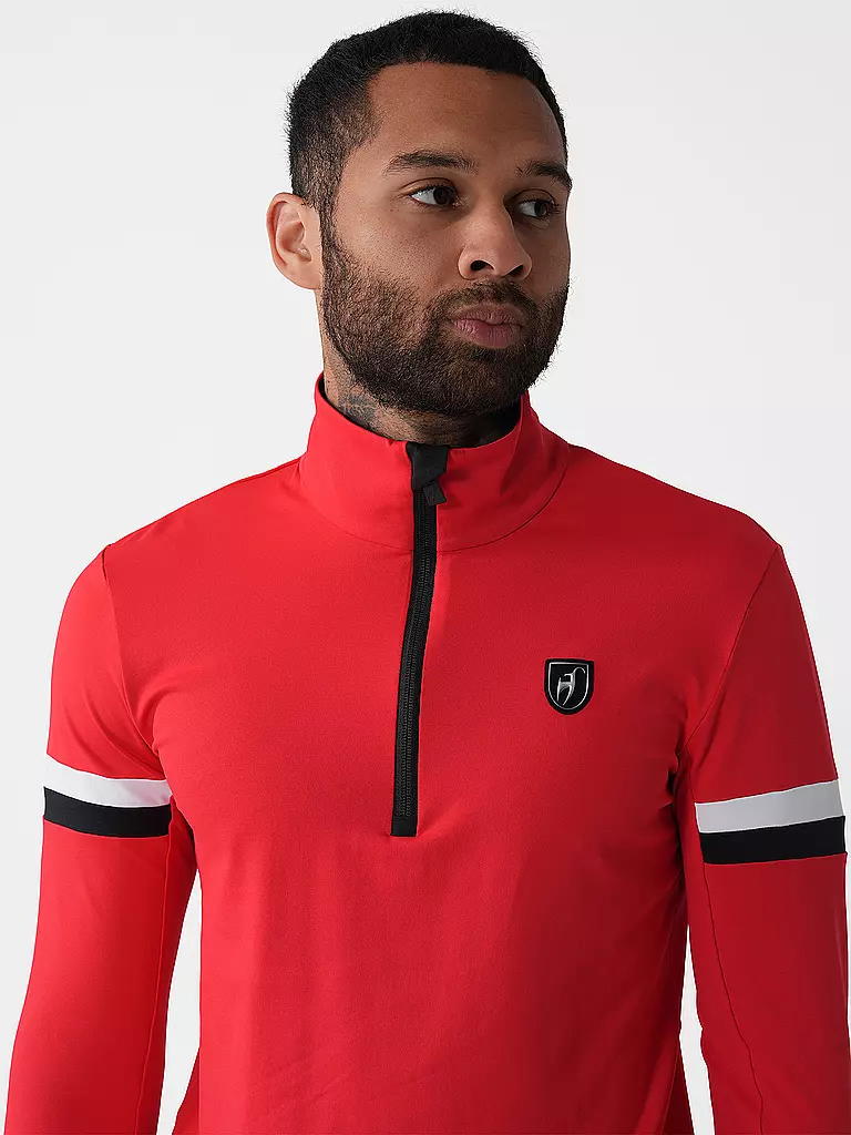 TONI SAILER | Herren Unterzieh Zipshirt Tomson | rot