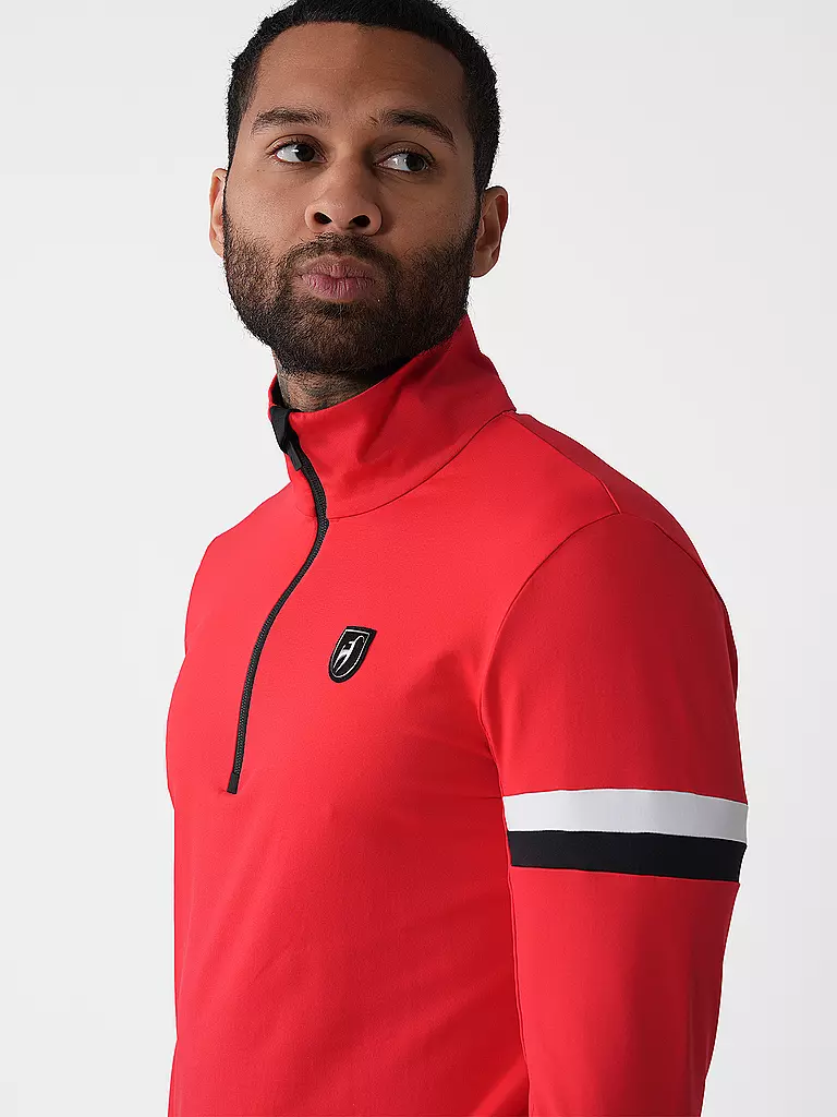 TONI SAILER | Herren Unterzieh Zipshirt Tomson | rot