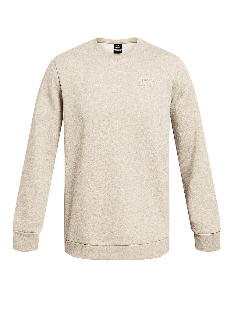 Under Armour Sweater Essential Fleece Crewneck Baumwolle Braun