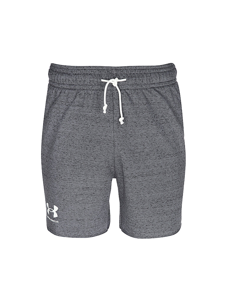 UNDER ARMOUR Herren Shorts UA Rival French Terry grau | S