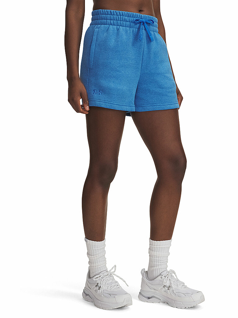 Under Armour Shorts Rival Fleece Baumwollmix Blau