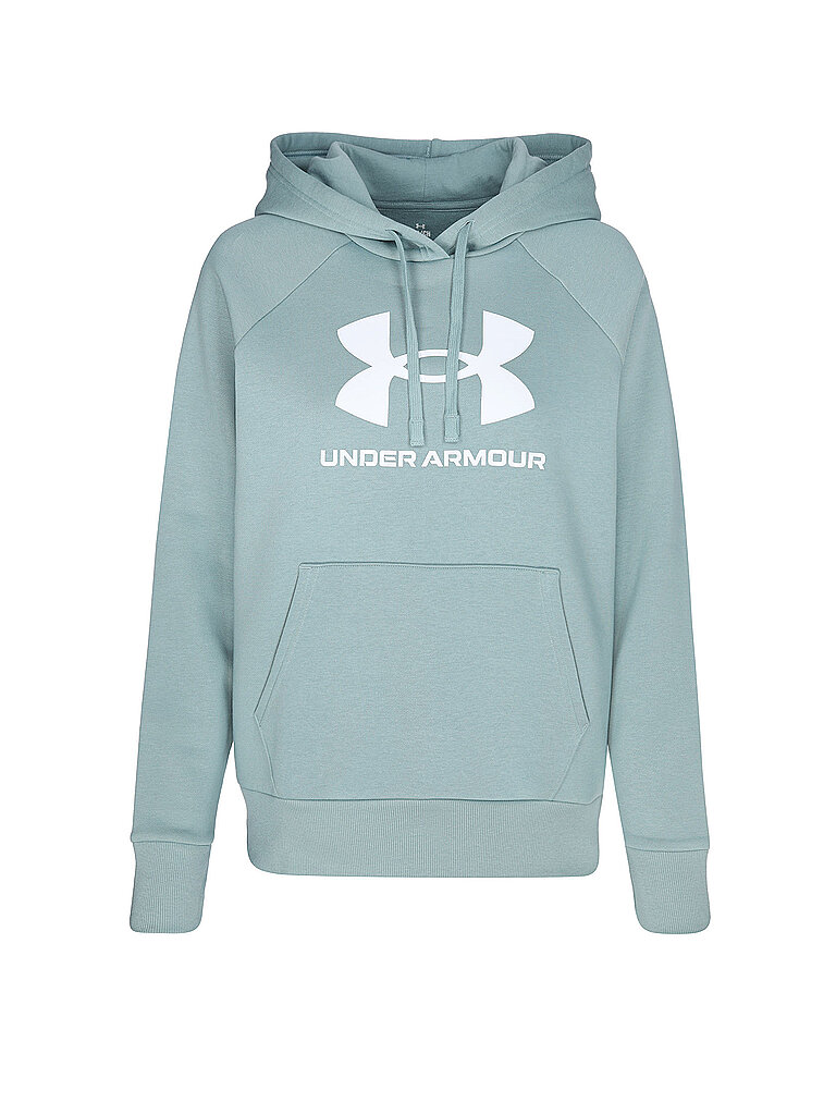 Under Armour Hoodie Rival Fleece Logo Baumwollmix Petrol