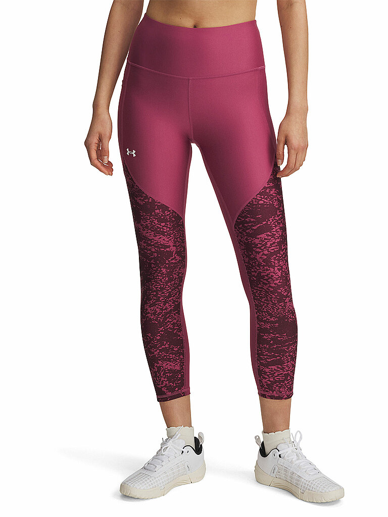 Under Armour Fitnesstight UA Tech Printed Panel Strick Beere