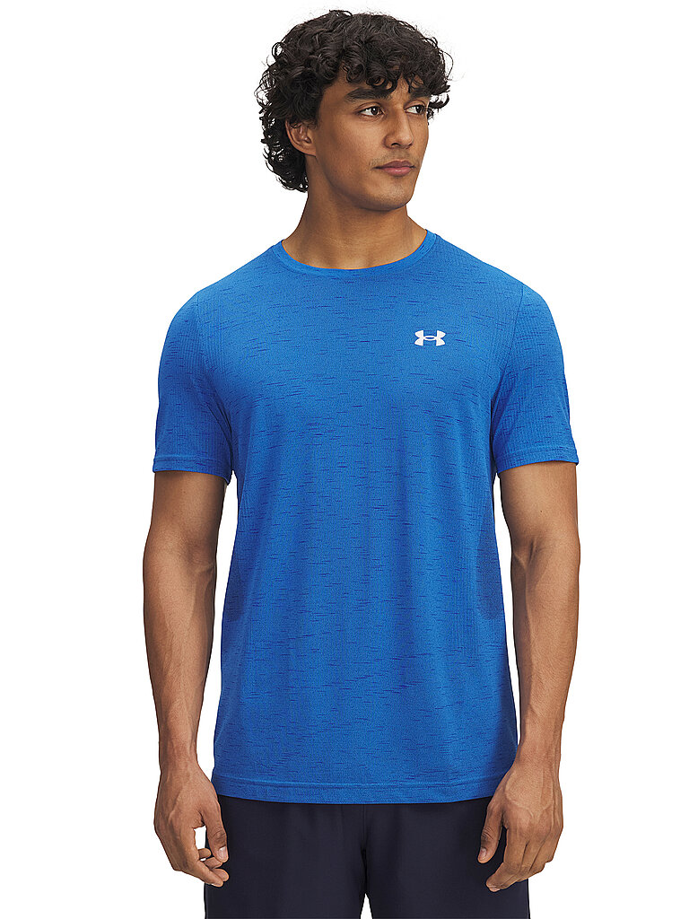 UNDER ARMOUR Herren Fitnessshirt UA Vanish Seamless blau | S