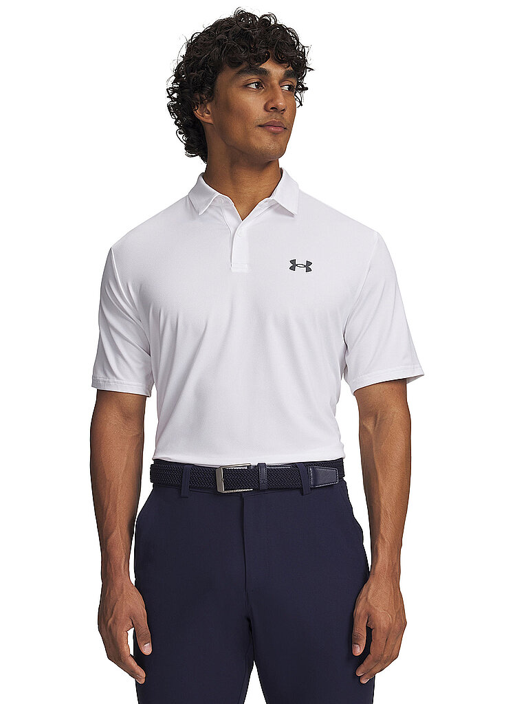 Under Armour Polo Lightweight Structured Weiss