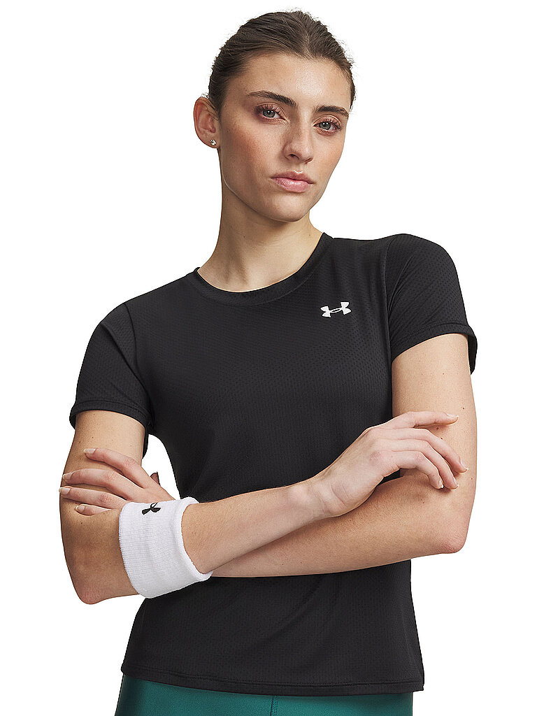 Under Armour Shirt Tech Mesh 4-Way Stretch Schwarz