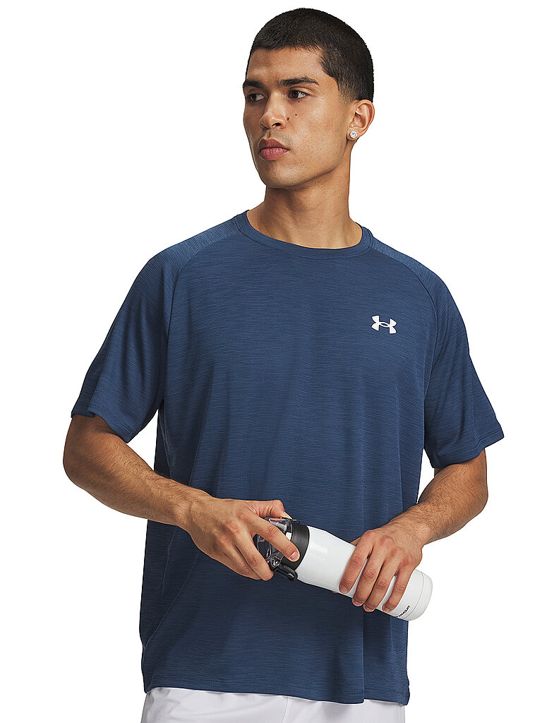 Under Armour Sportshirt Tech Strukturiert Gewebe Dunkelblau