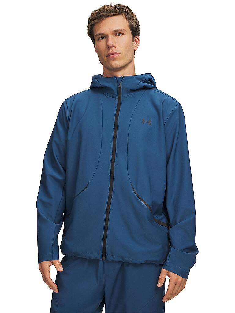 Under Armour Kapuzenjacke Water-Resistant Stretchable Webstoff Dunkelblau