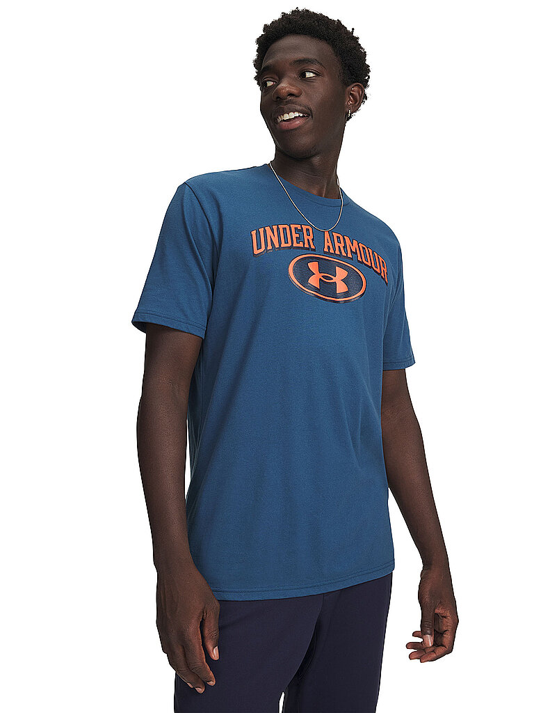 Under Armour Sportshirt Wordmark Baumwolle Dunkelblau