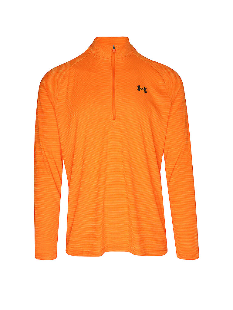 UNDER ARMOUR Herren Fitnessshirt UA Tech Textured ½ Zip orange | S