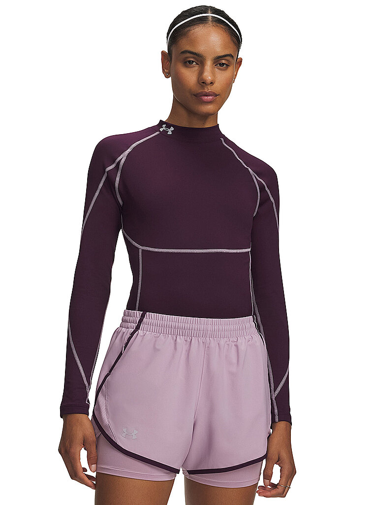 UNDER ARMOUR Damen Fitnessshirt UA ColdGear NEOLAST lila | XS
