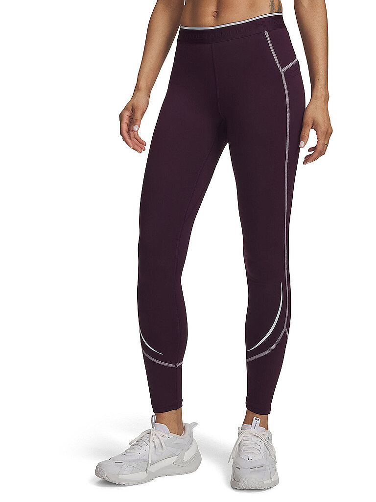UNDER ARMOUR Damen Fitnesstight UA ColdGear Elite lila | M