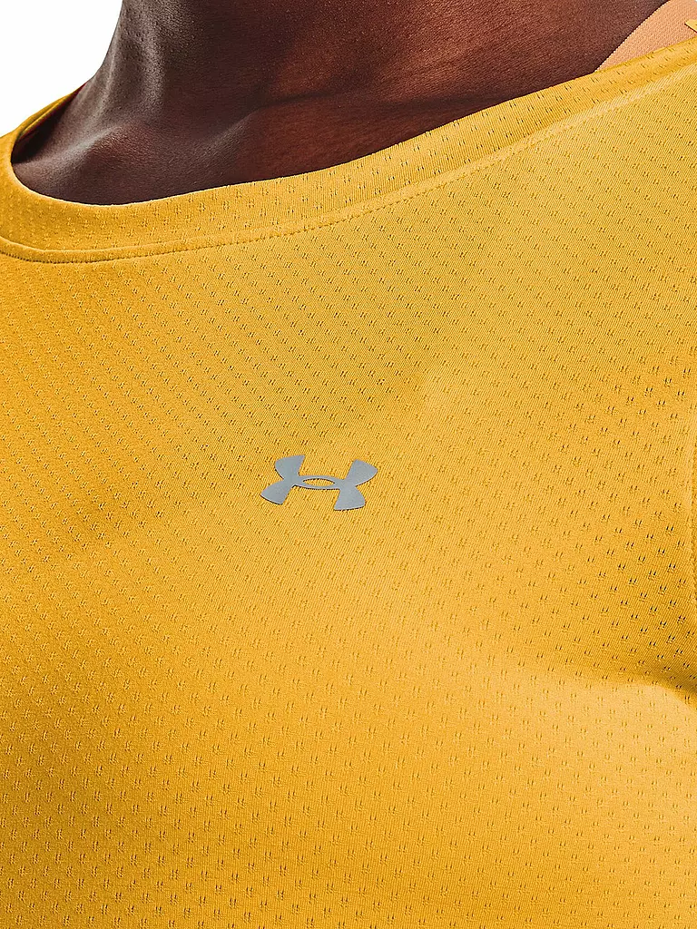 UNDER ARMOUR | Damen Fitnesshirt HeatGear® Armour | gelb