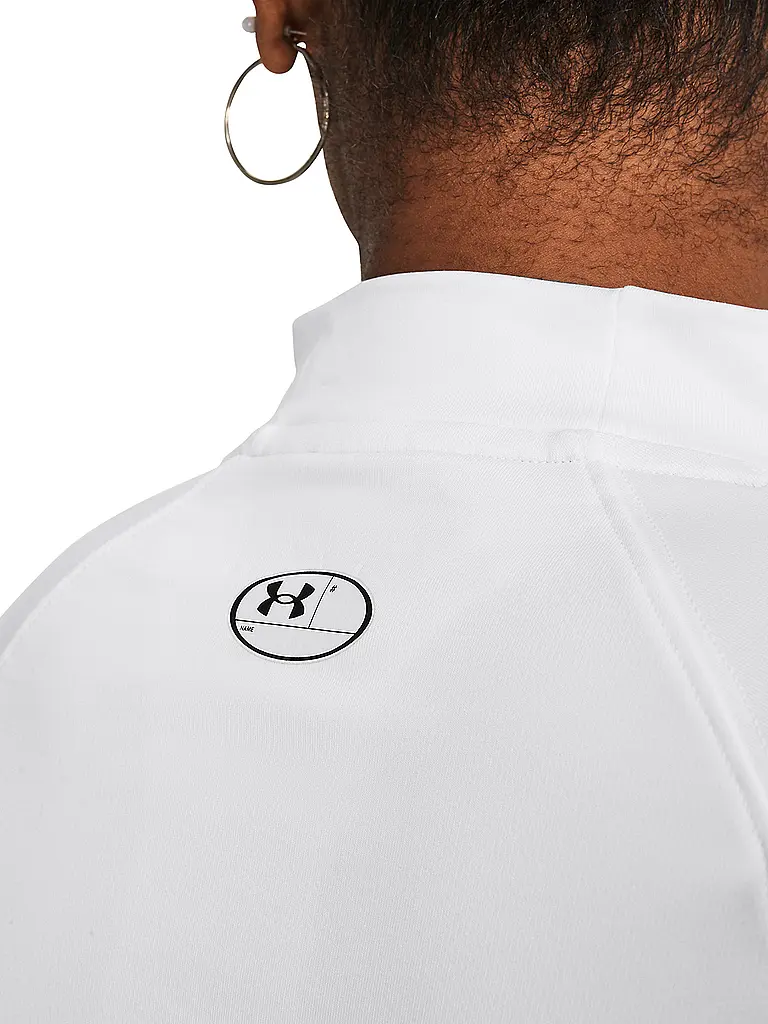 UNDER ARMOUR | Damen Fitnessshirt ColdGear®  Authentics Mockneck | weiss