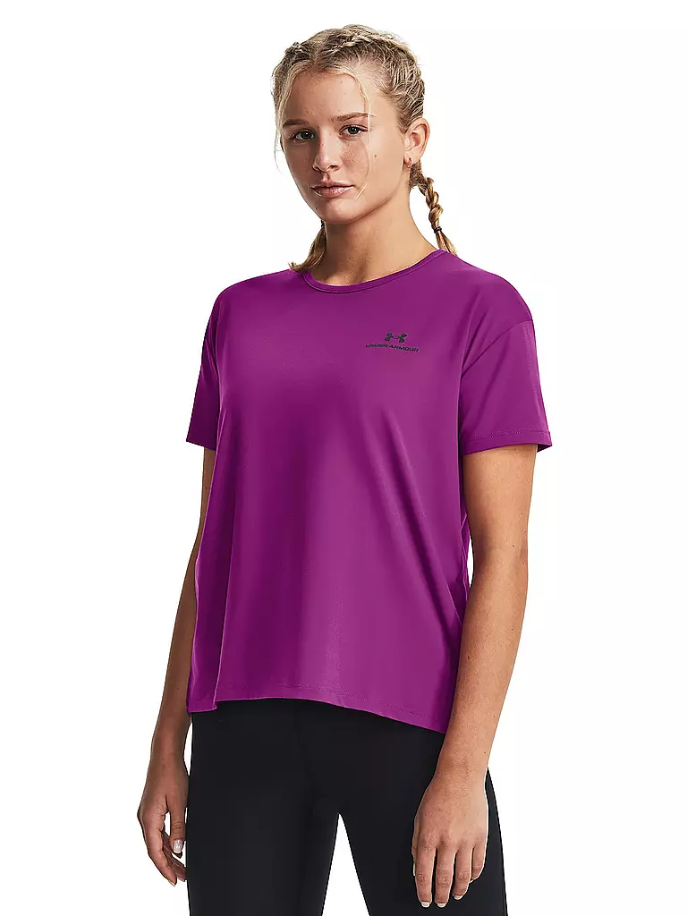 UNDER ARMOUR | Damen Fitnessshirt UA RUSH™ Energy 2.0  | beere