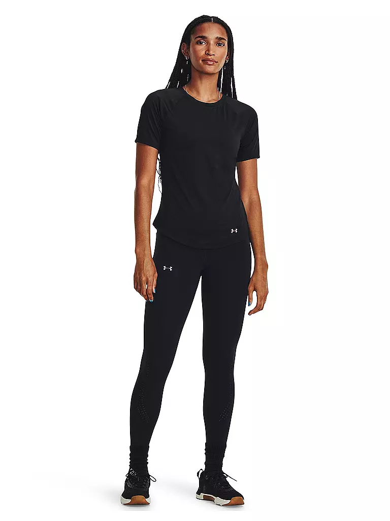 UNDER ARMOUR | Damen Fitnessshirt UA RUSH™ Mesh | schwarz