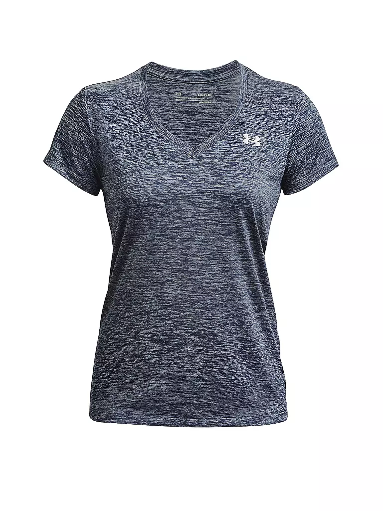 UNDER ARMOUR | Damen Fitnessshirt UA Tech™ Oberteil mit Twist-Effekt und V-Ausschnitt | grau