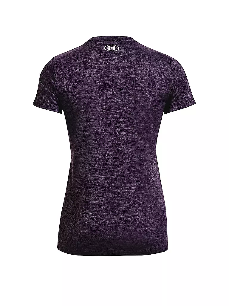 UNDER ARMOUR | Damen Fitnessshirt UA Tech™ Oberteil mit Twist-Effekt und V-Ausschnitt | lila