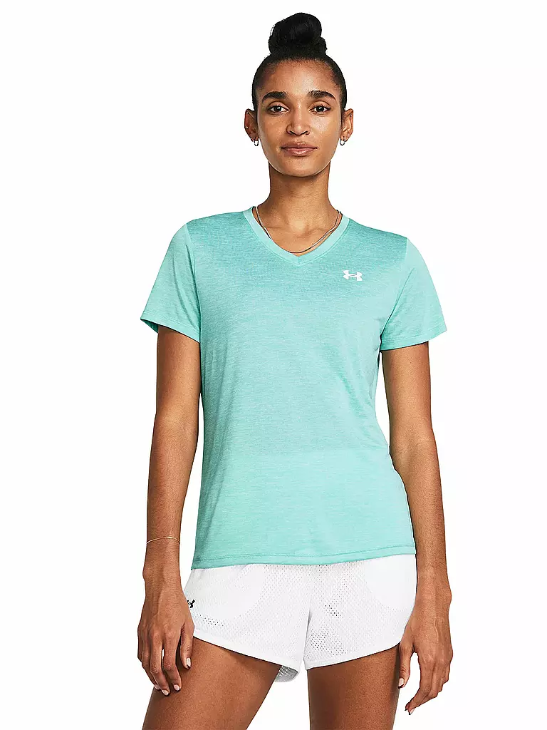 UNDER ARMOUR | Damen Fitnessshirt UA Tech™ Twist  | türkis