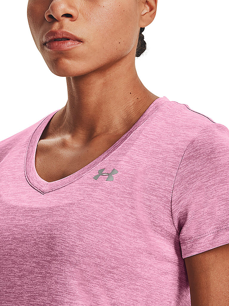 UNDER ARMOUR | Damen Fitnessshirt UA Twist Tech™ | pink