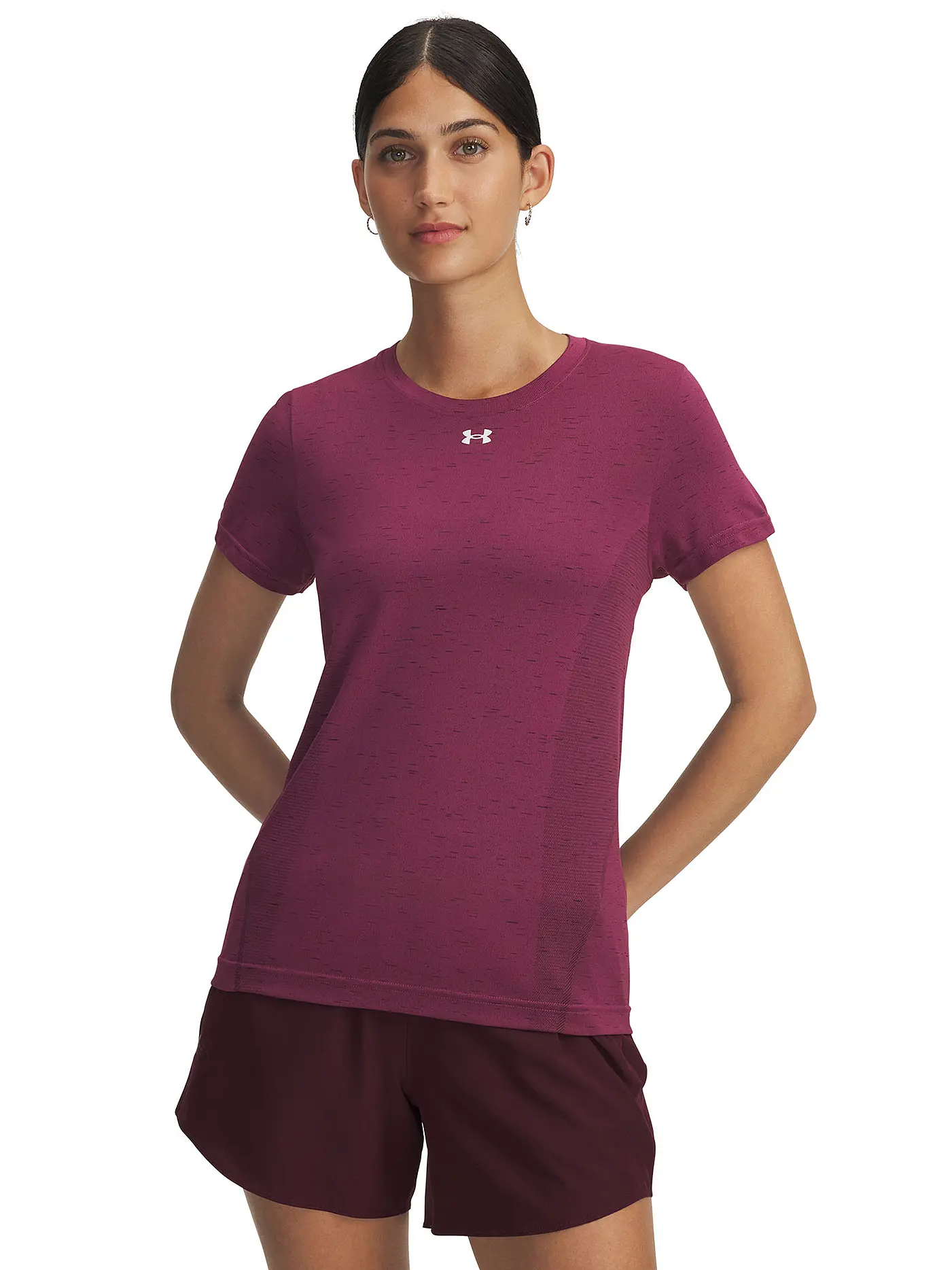 UNDER ARMOUR | Damen Fitnessshirt Vanish Seamless Loose | beere