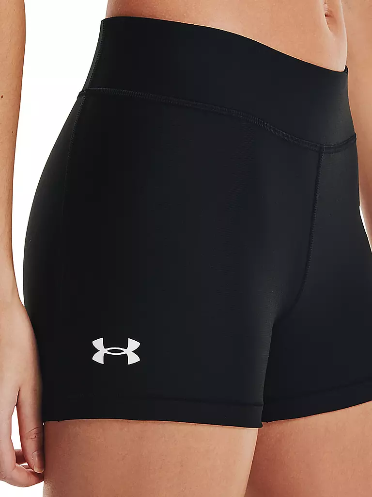 UNDER ARMOUR | Damen Fitnessshort HeatGear® Armor Mid Rise | schwarz