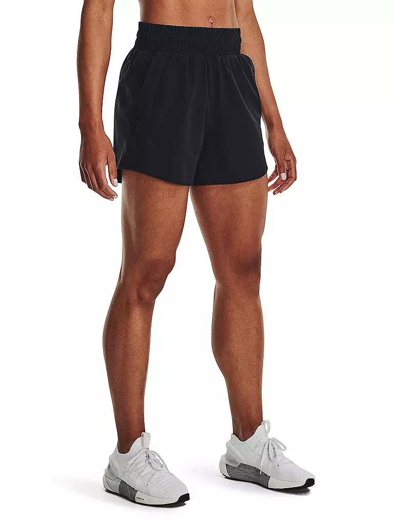 UNDER ARMOUR | Damen Fitnessshort UA Flex Woven 5" | schwarz