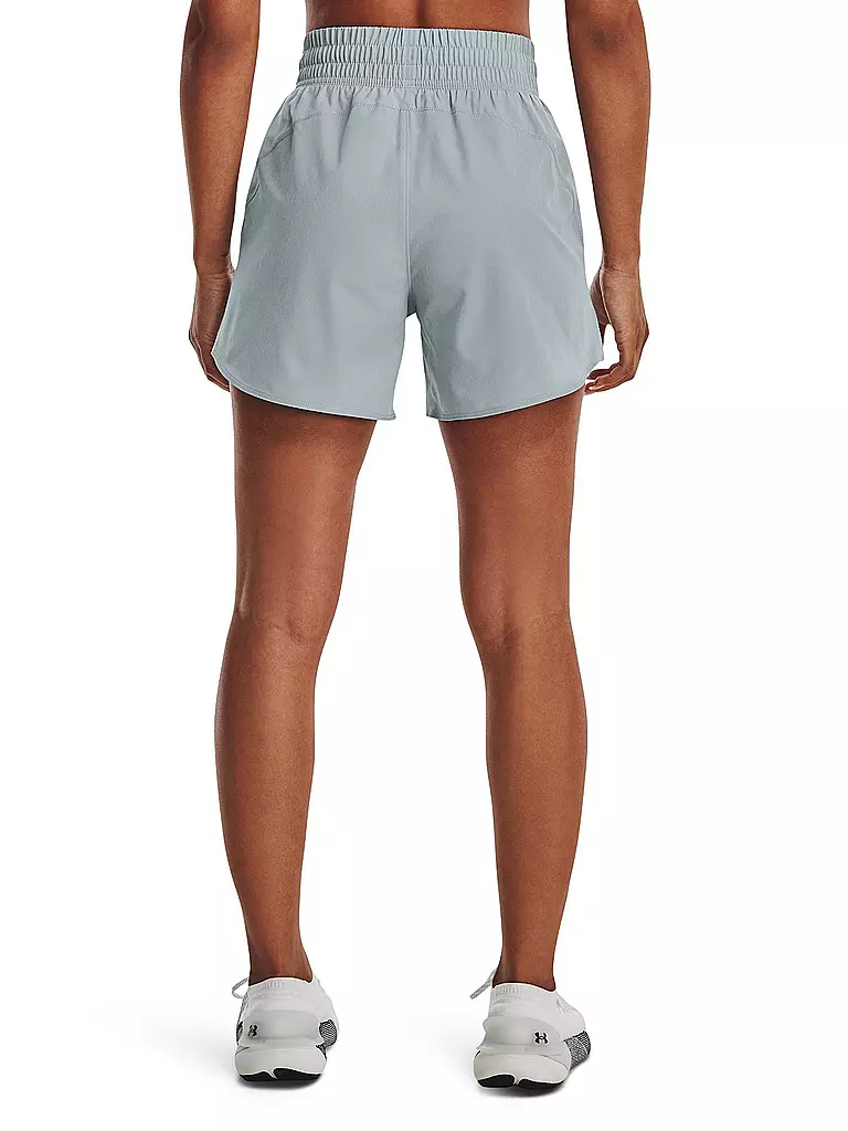 UNDER ARMOUR | Damen Fitnessshort UA Flex Woven 5" | hellblau