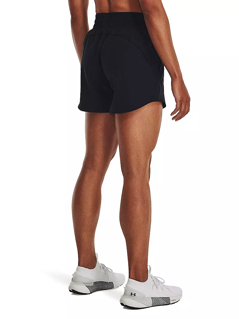 UNDER ARMOUR | Damen Fitnessshort UA Flex Woven 5" | schwarz