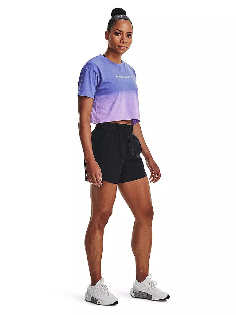 UNDER ARMOUR | Damen Fitnessshort UA Flex Woven 5" | schwarz