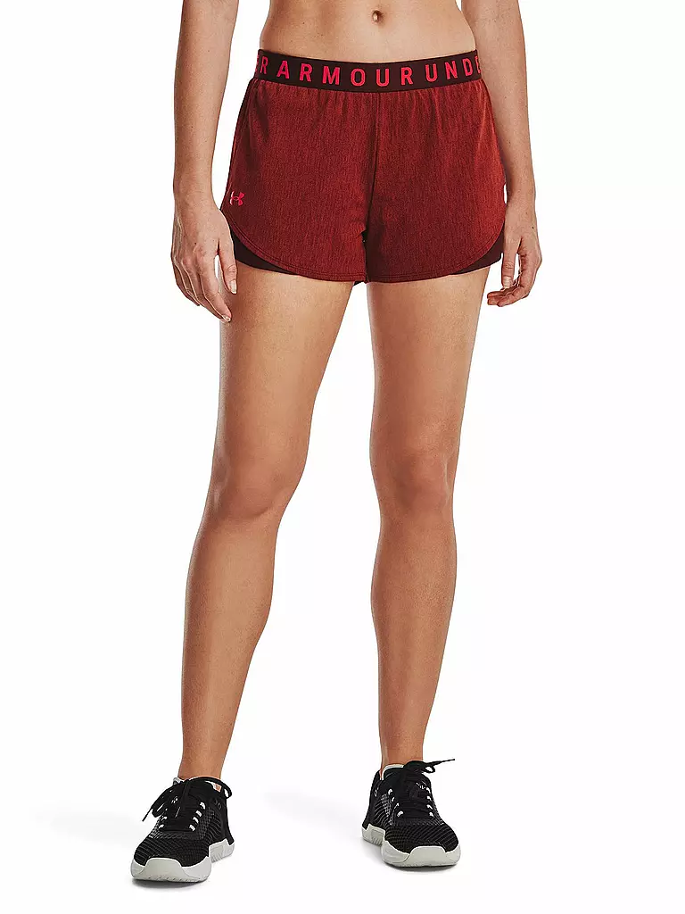 UNDER ARMOUR | Damen Fitnessshort UA Play Up 3.0 Twist | rot