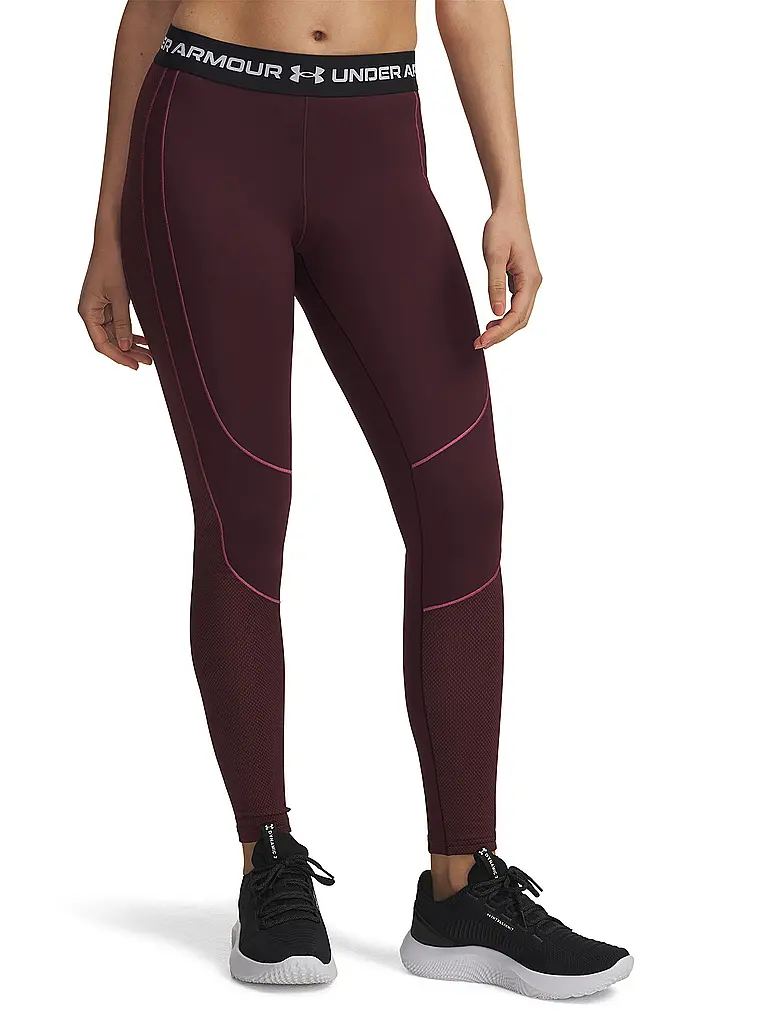UNDER ARMOUR | Damen Fitnesstight ColdGear® | dunkelrot