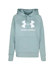 UNDER ARMOUR | Damen Hoodie UA Rival Fleece Big Logo | petrol