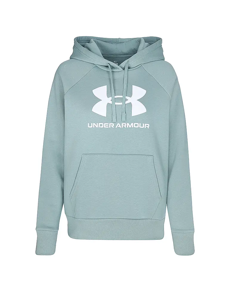 UNDER ARMOUR | Damen Hoodie UA Rival Fleece Big Logo | petrol